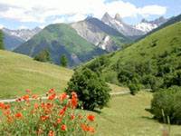 Les aiguilles d'Arves dans la mont�e du Glandon