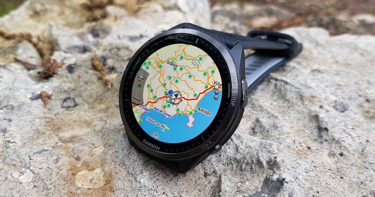Cartographie routable sur montre GPS