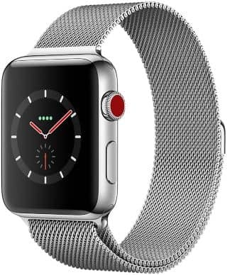 Apple Watch avec bracelet milanais