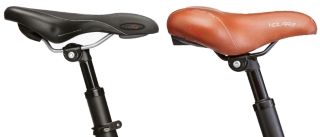 VTC ergonomic saddle and city bicycle saddle compared