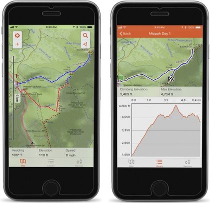 topo map display on Smartphone