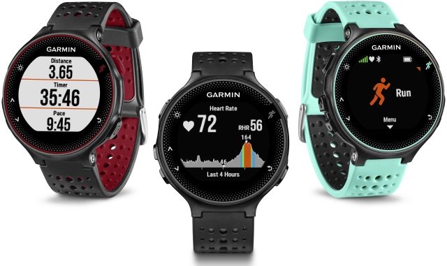 3 montres colores Forerunner 235