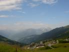 Ascension vlo du col de la Madeleine : vue sur la valle