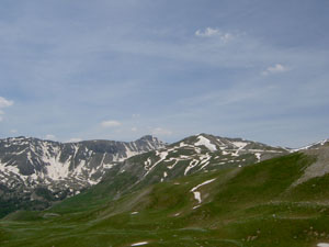 Photo de la Bonette - vue sur le sommet de la Bonette