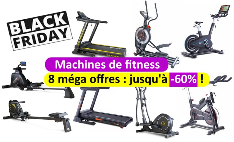 Rameur, tapis, elliptique, spinning en promo