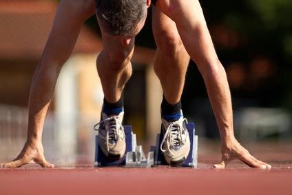 coureur dans les starter