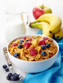 cereals and fruits