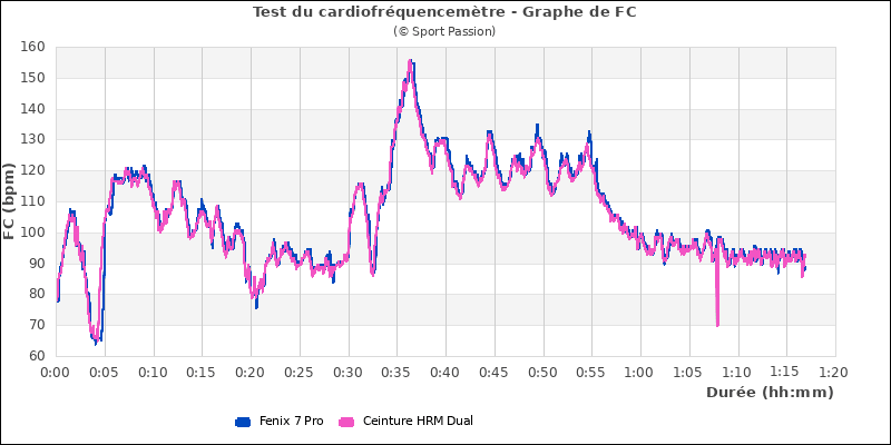 Graphe comparatif cardio