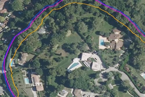 Trace GPS en campagne