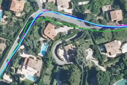 Test du GPS en milieu dégagé