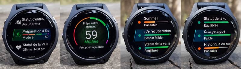 Widget préparation à l'entraînement