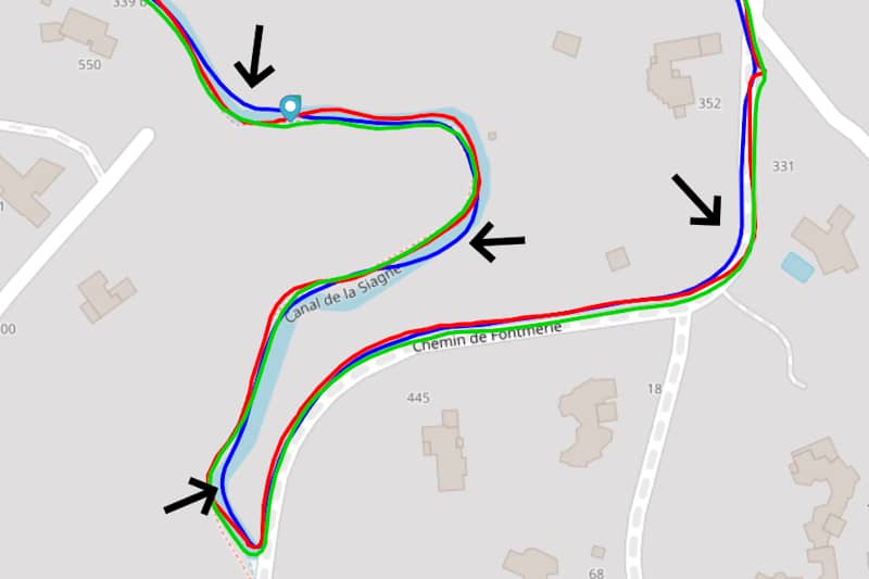 Test GPS en milieu mixte