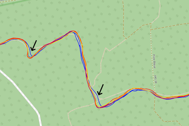 Trace GPS en for�t
