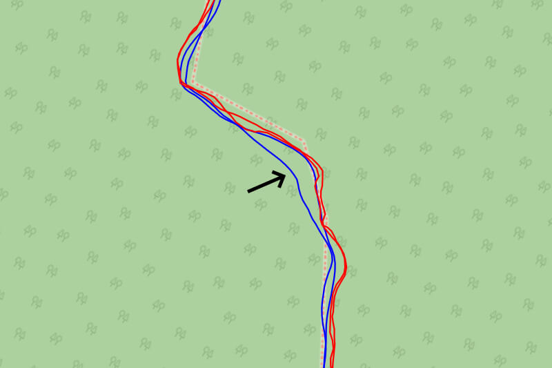 Trace GPS en for�t