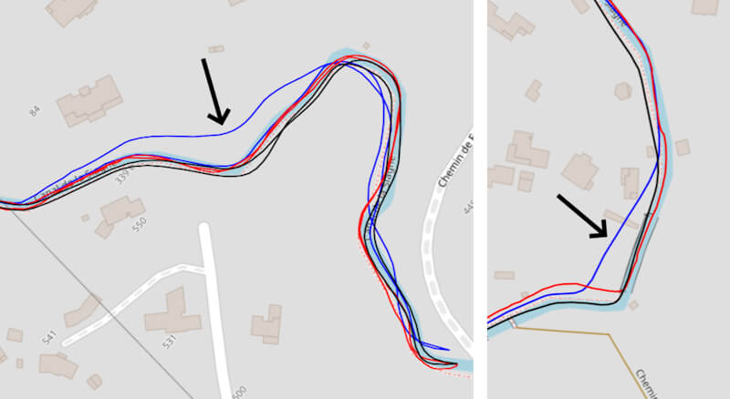 Trace GPS en milieu mixte
