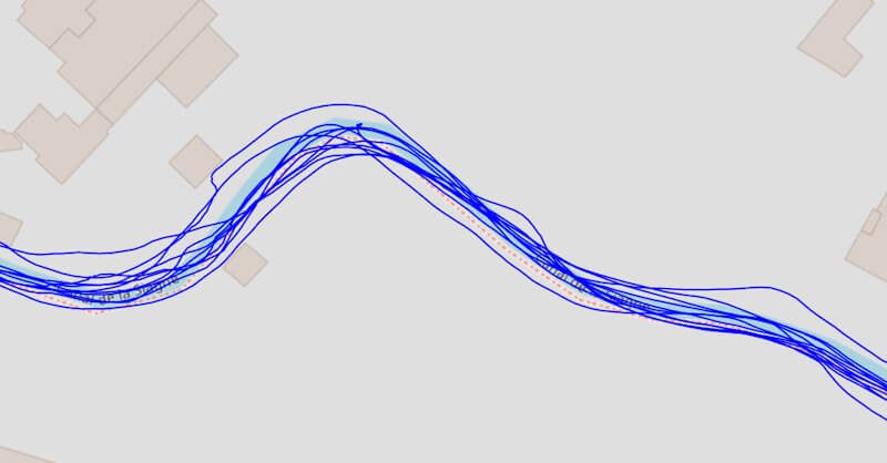 Trace GPS en milieu mixte
