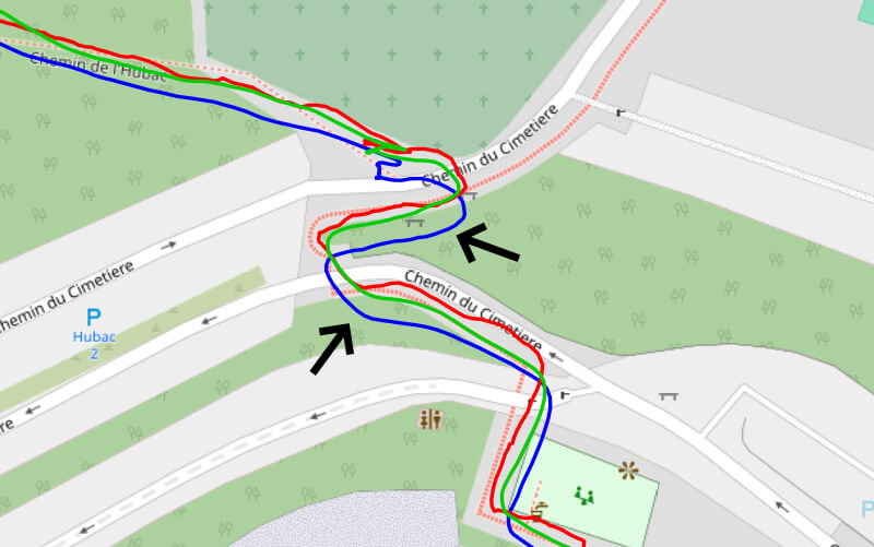 Trace GPS en ville