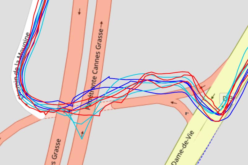 Trace GPS en milieu mixte