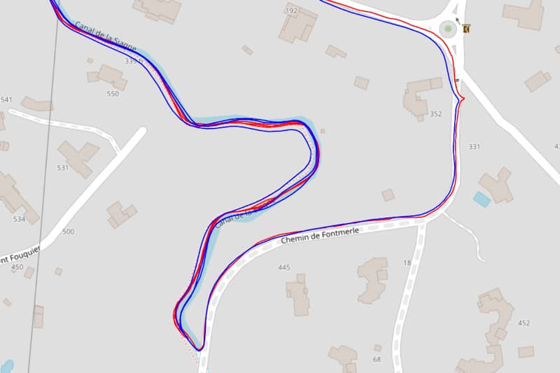 Trace GPS en milieu mixte
