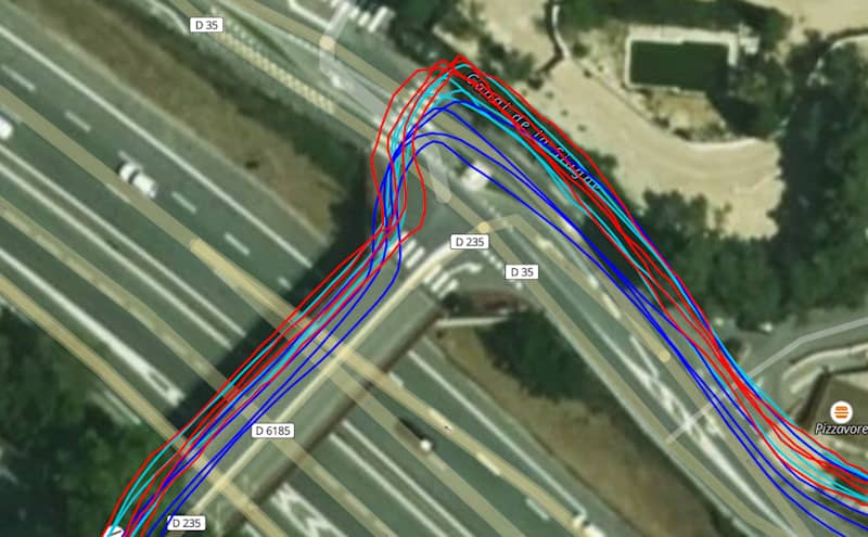 Trace GPS en milieu mixte
