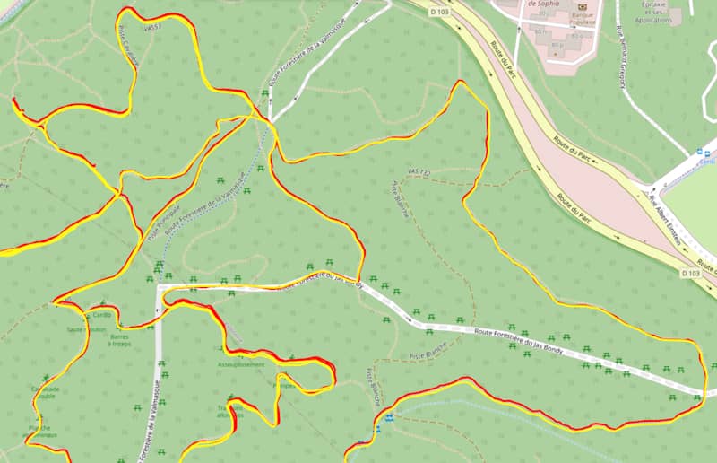 Test GPS en for�t