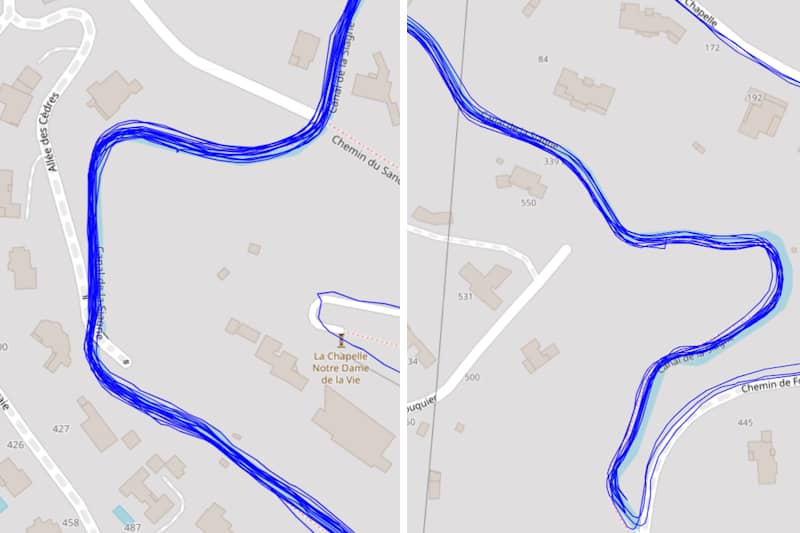 Test GPS en milieu mixte