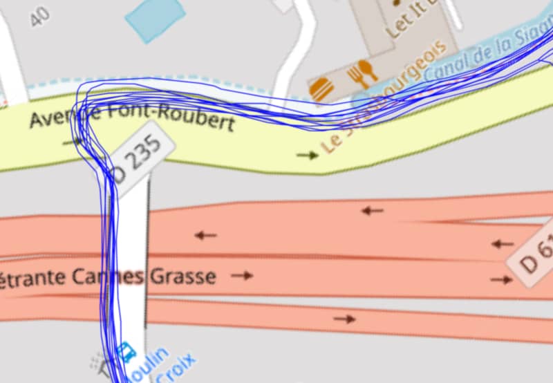 Test GPS en milieu mixte