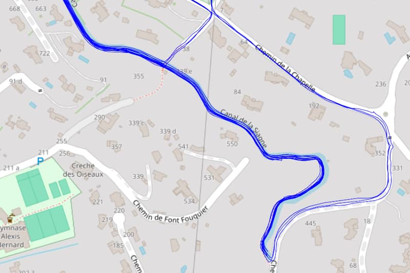 Test GPS en milieu mixte