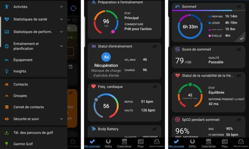 Application Garmin Connect