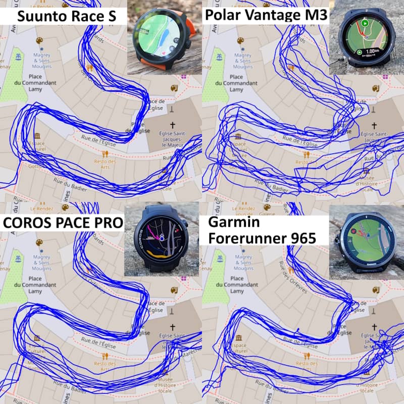 Test GPS Suunto Race S vs Polar Vantage M3 vs COROS PACE Pro vs Garmin Forerunner 965