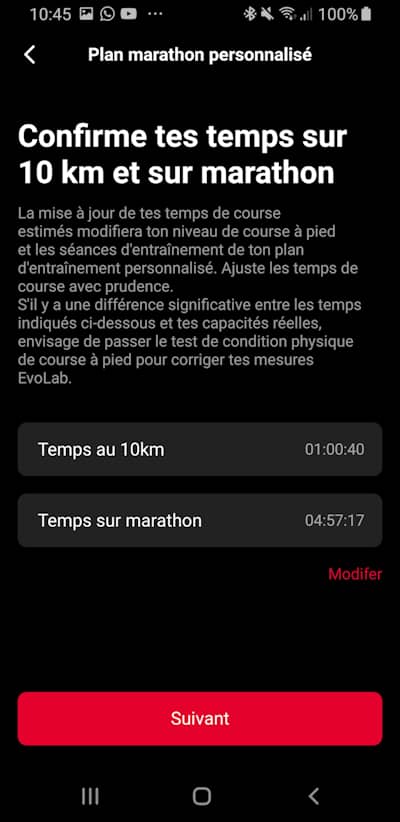 Plans d'entra�nement marathon