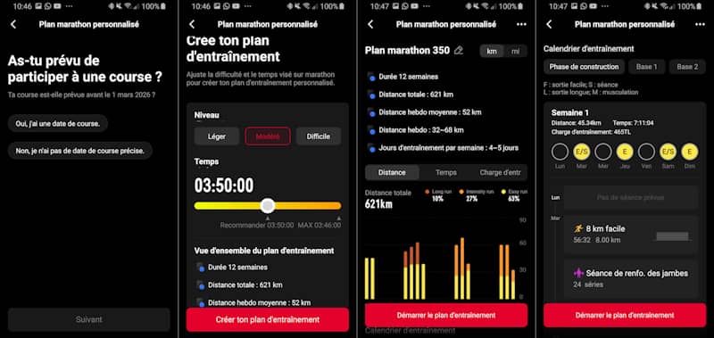Plans d'entranement marathon