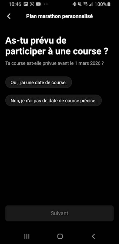 Plans d'entra�nement marathon