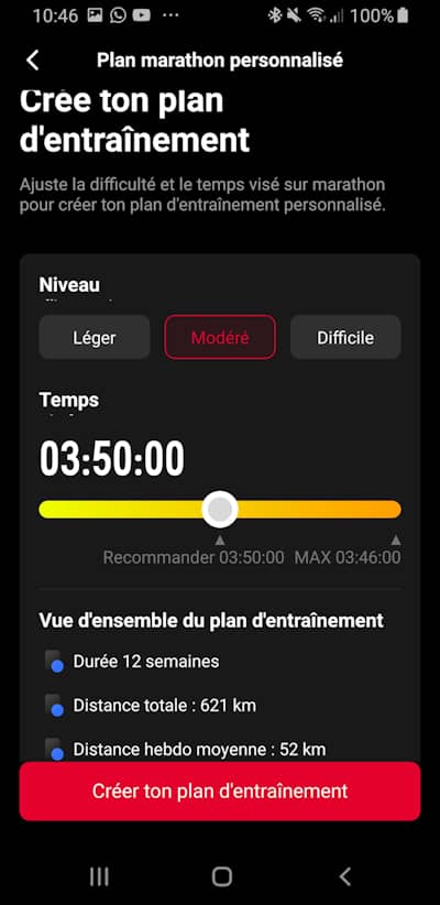 Plans d'entra�nement marathon