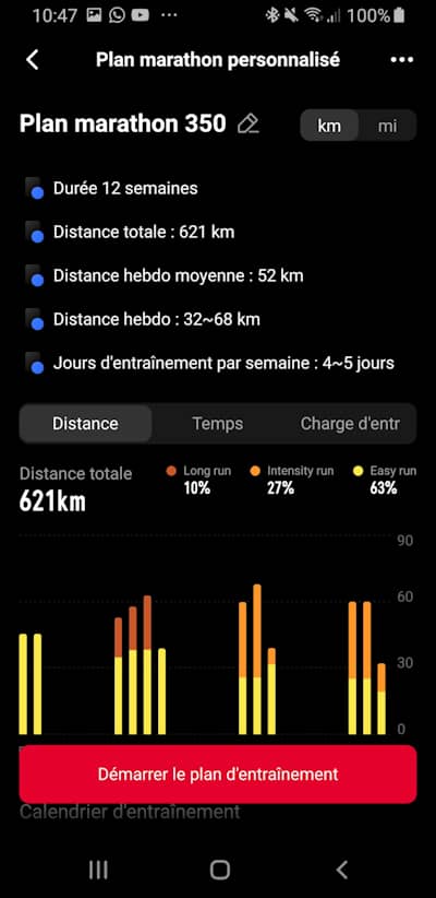 Plans d'entra�nement marathon