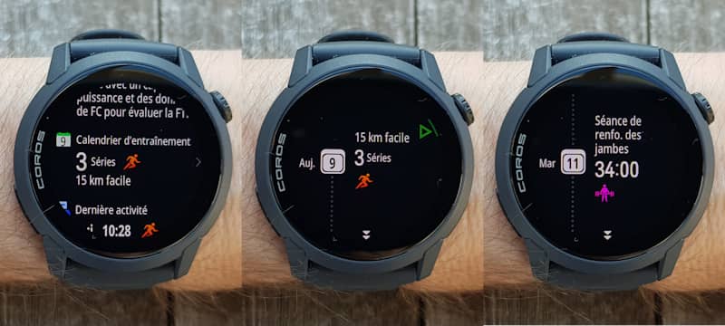 Plans marathons sur la montre