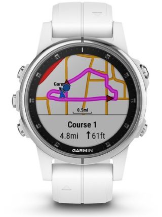 watch displaying city map