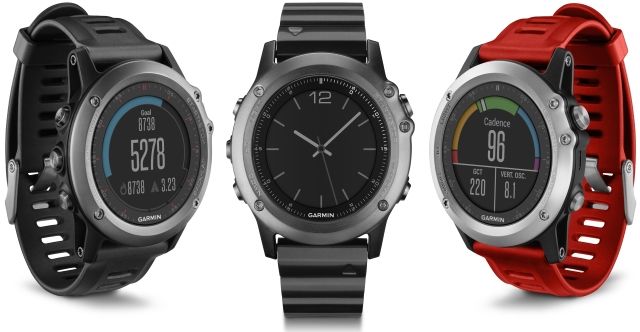 3 montres Fenix 3, 3 design