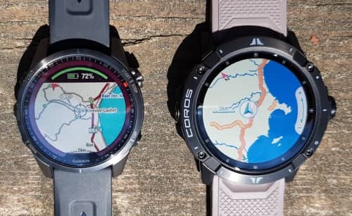 Cartographie sur la Fenix 7 et la Coros Vertix2 cartographie sur Fenix 7 et Vertix2