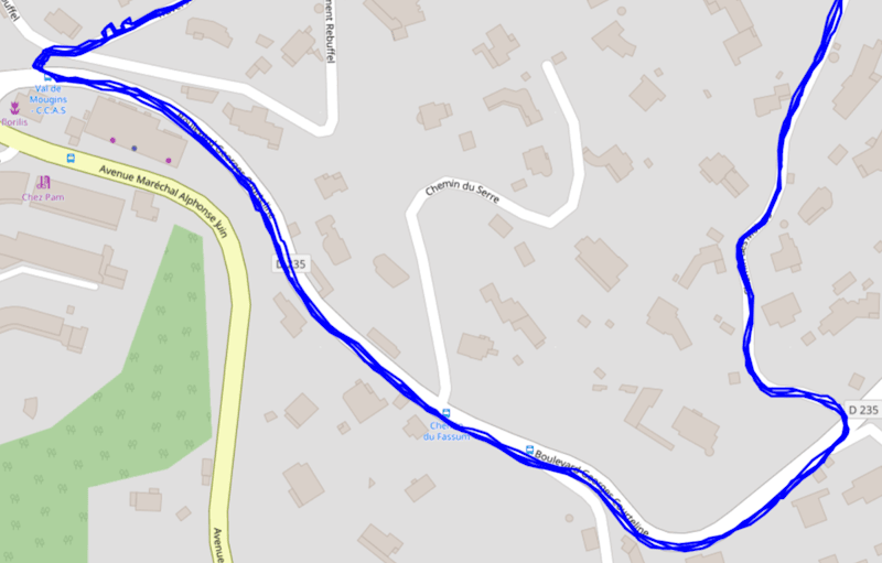 Test GPS en milieu dgag