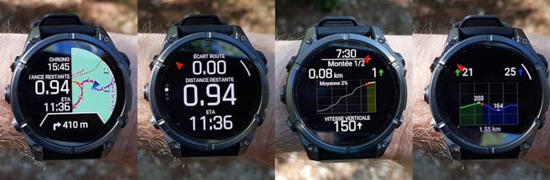 Menu suivi d'itinraire