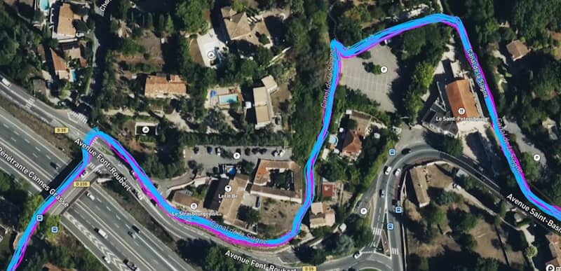 Test du GPS en ville