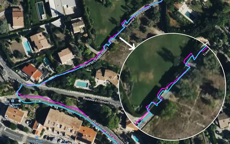 Test du GPS en ville