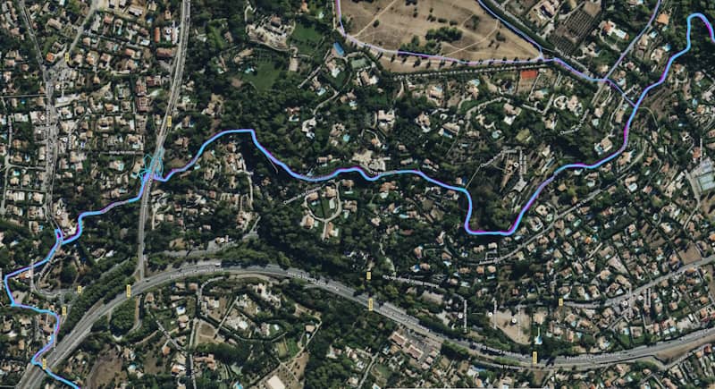 Test du GPS en ville