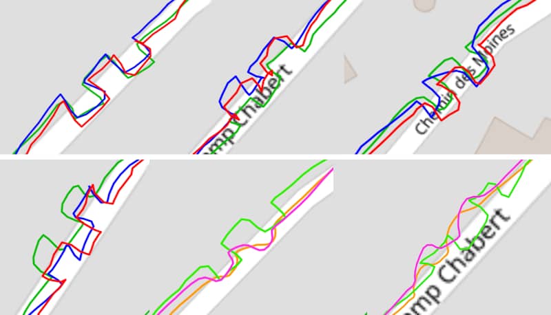 Trace GPS en ville