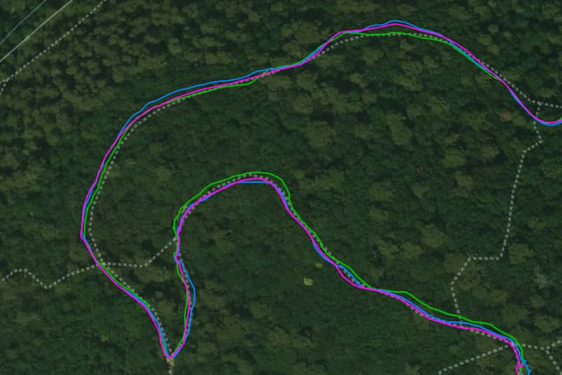 Test GPS en forêt