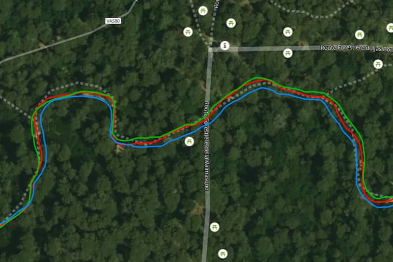 Test GPS en forêt