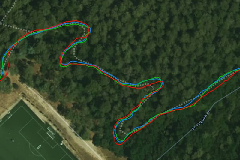 Test GPS en forêt