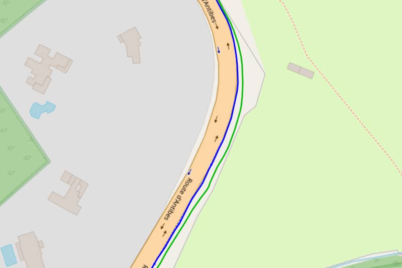 Trace GPS en milieu mixte