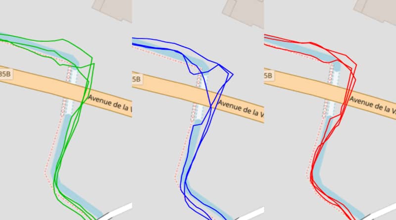 Trace GPS en milieu mixte
